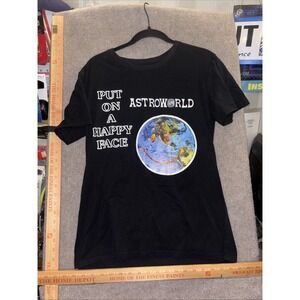 Astroworld Shirt Women's Size M Put On A Happy Face Travis Scott 2018